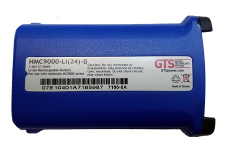 Color Coded Akku für ZEBRA MC9000 | MC9060 | MC9090 G&K Series - 2400mAh - BLUE